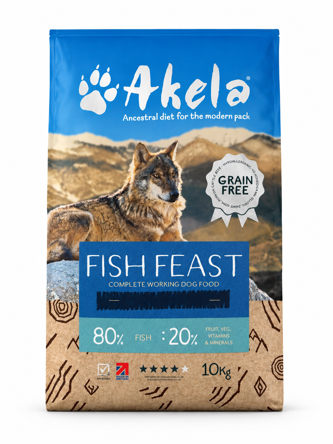 Akela Fish Feast Medium Paws 10kg product image
