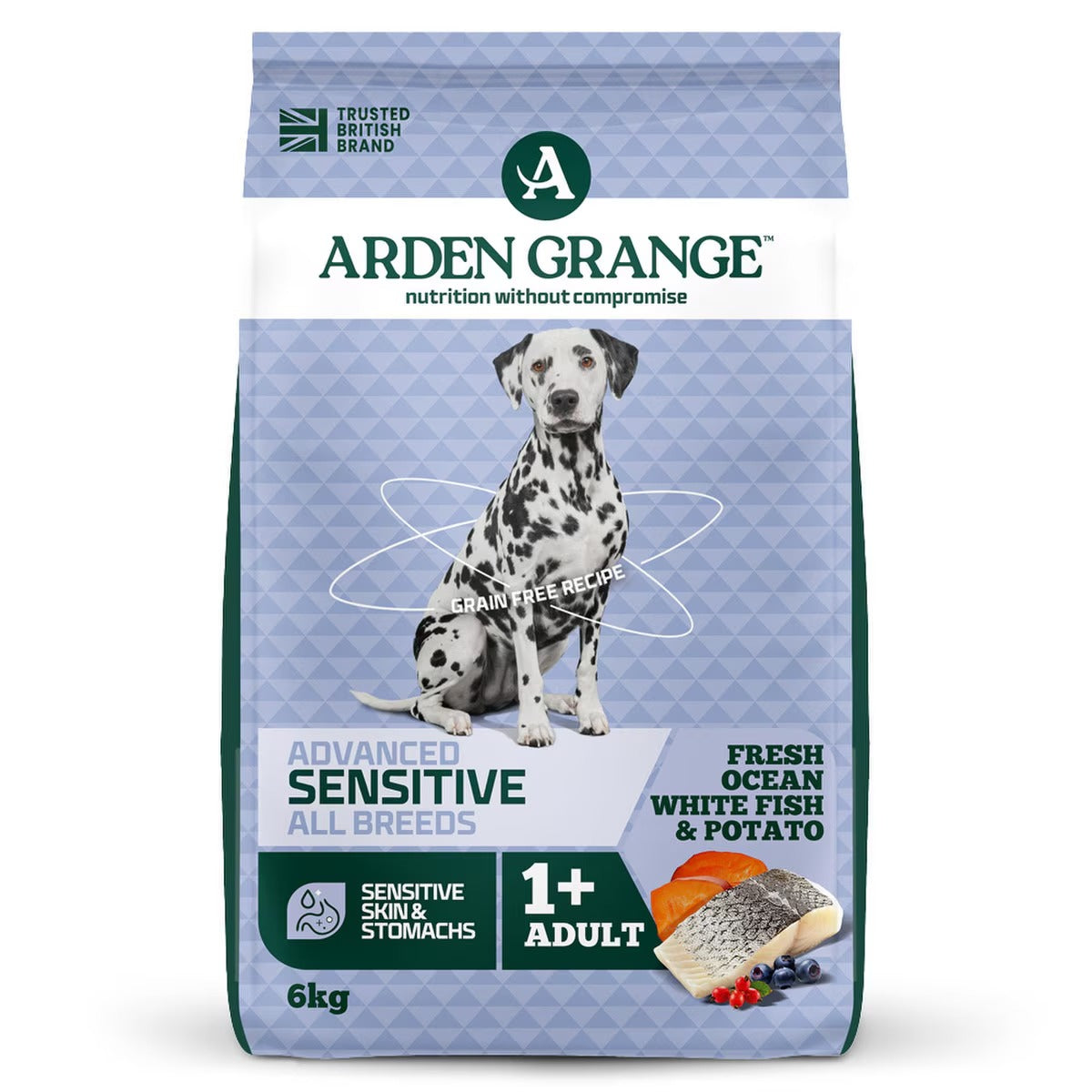 Arden Grange Sensitive Adult Ocean White Fish & Potato 6kg product image