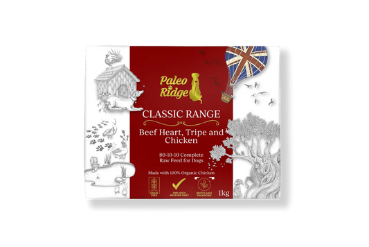 Paleo Ridge Classic Beef Heart Tripe &  Chicken 1kg