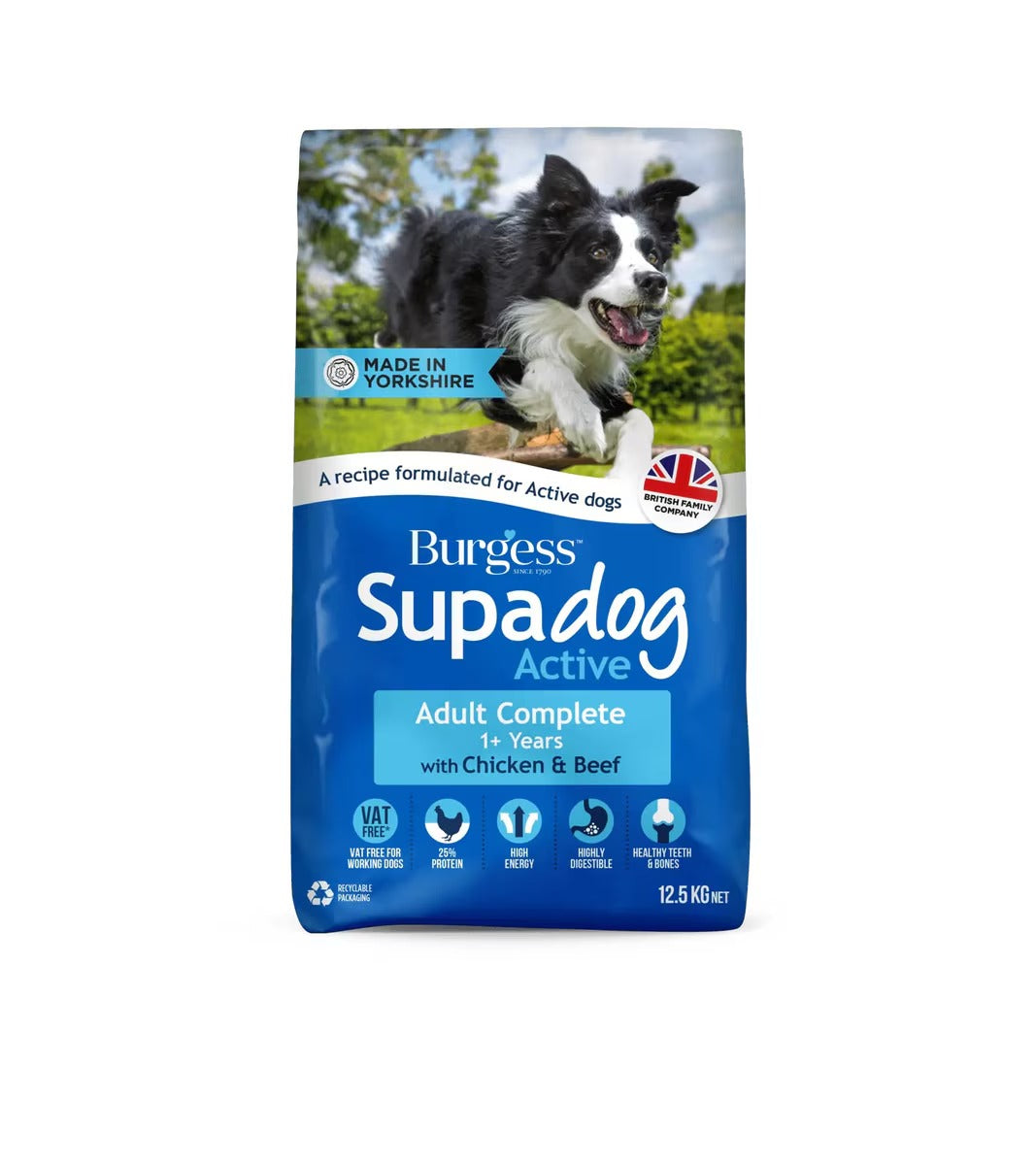 Burgess Supadog Active Chicken and Beef 12.5kg product image