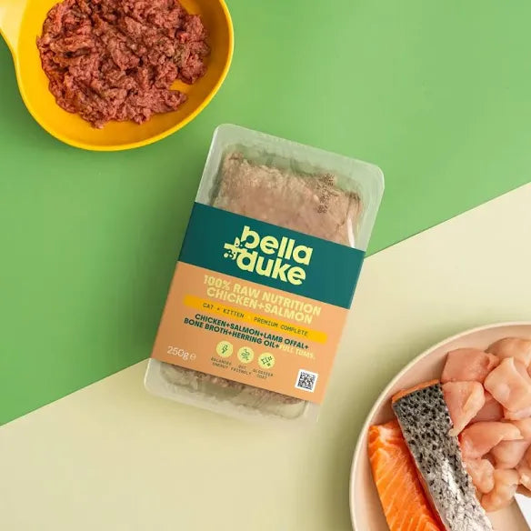 Bella & Duke Cat + Kitten Chicken & Salmon 250g
