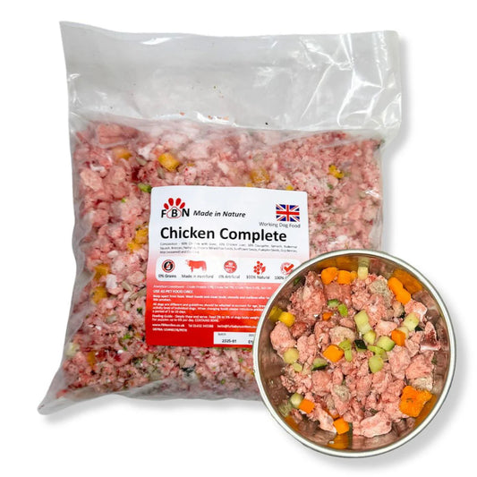 Fur Baby Nutrition Chicken Complete Frozen Dog Food 1kg
