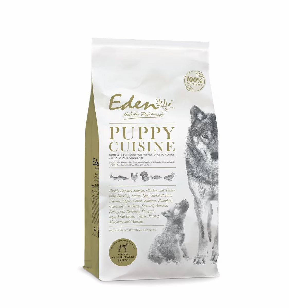 Eden Puppy Cuisine For Medium/Large Breeds 12kg product image