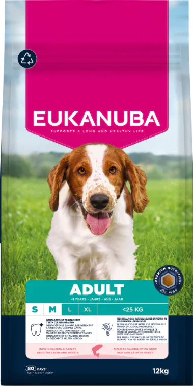 Eukanuba Adult Salmon Small/Medium Breed 12Kg product image