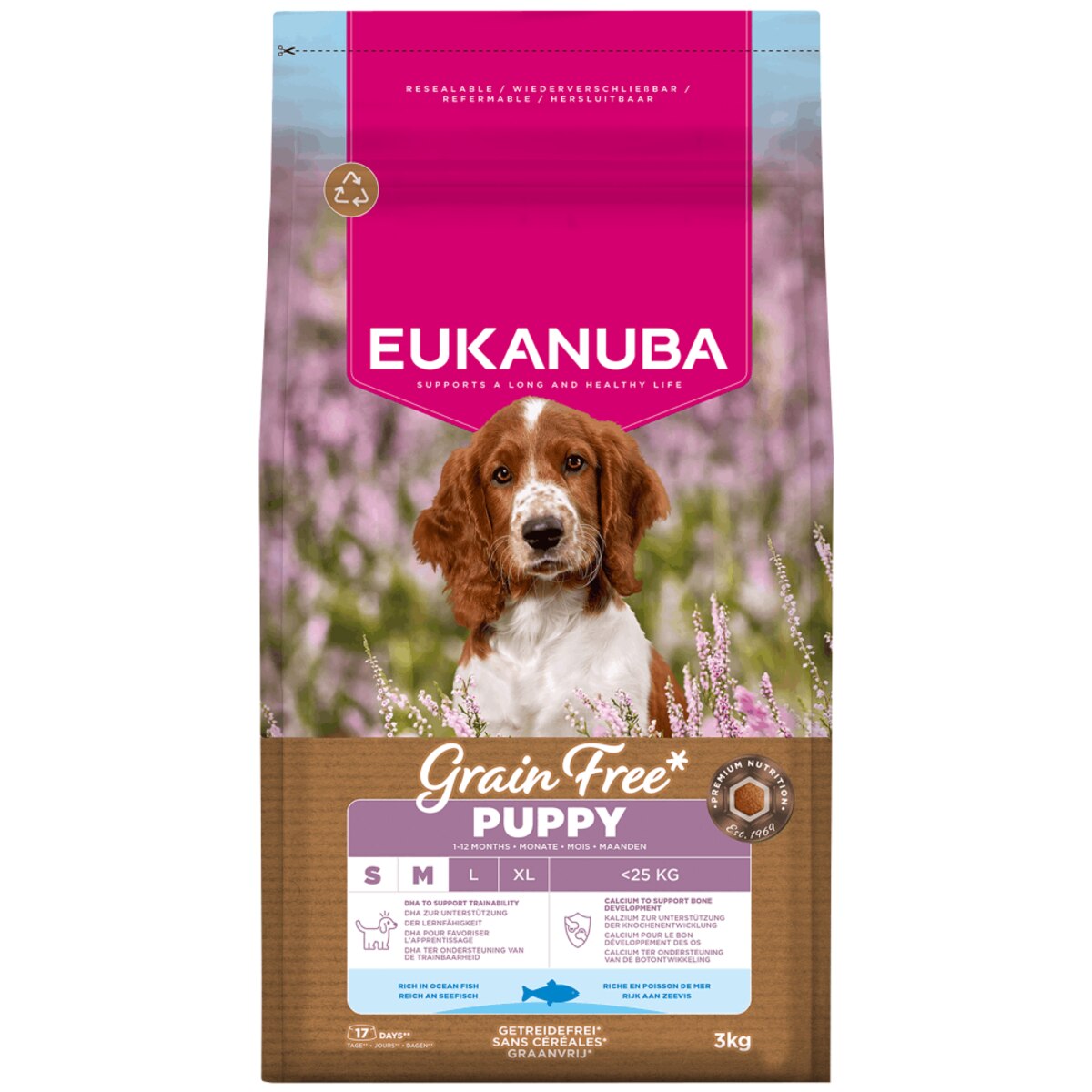 Eukanuba Grain Free Puppy Smal/ Medium Ocean Fish 3Kg product image