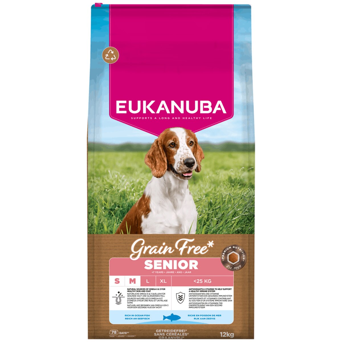 Eukanuba Senior Grain Free Ocean Fish Small/Medium Breed 12kg product image