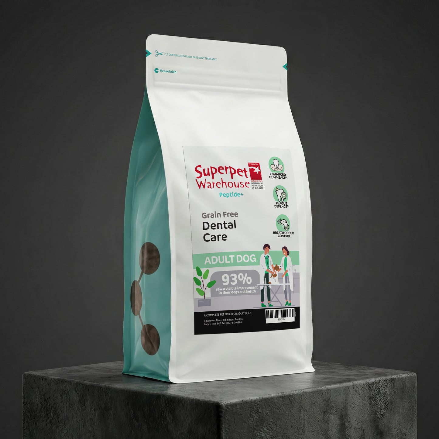 Superpet Warehouse Peptide+ Grain Free Dental Care 1.5Kg