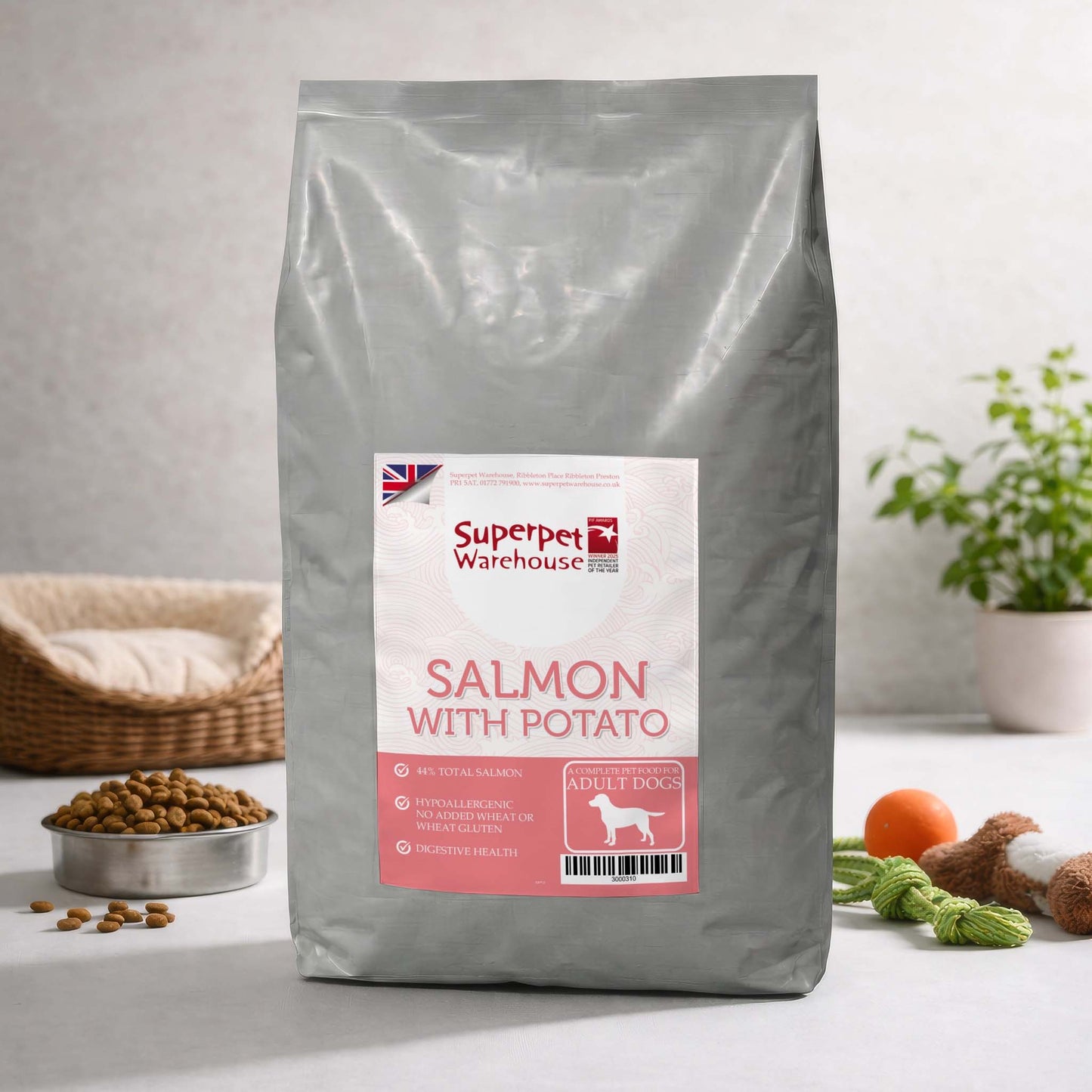 Superpet Super Premium Dog Adult Salmon & Potato 12kg