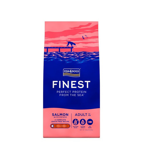 Fish4Dogs Finest Adult Salmon With Potato (Small Kibble) 12kg product image