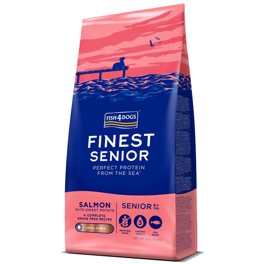 Fish4Dogs Finest Senior Salmon With Sweet Potato (Small Kibble) 12kg product image
