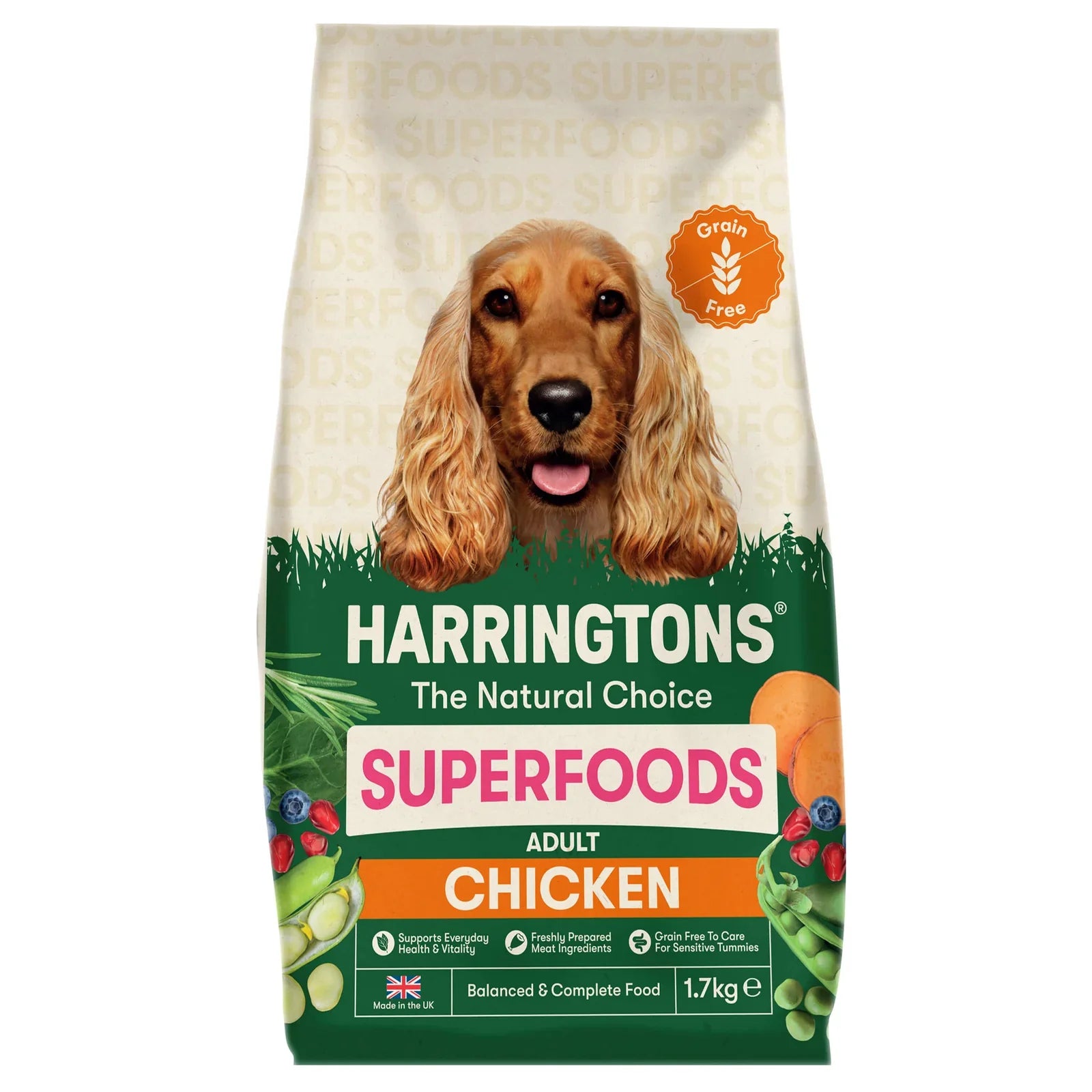 Harringtons Adult Dog Grain Free Superfoods Chicken 1.7kg product image