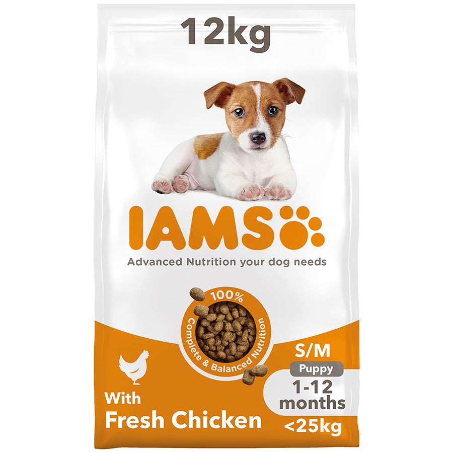 Iams Dog Puppy Small Medium Chicken 12kg product image