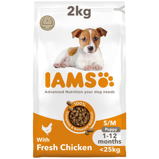 Iams Dog Puppy Small Medium Chicken 2kg product image