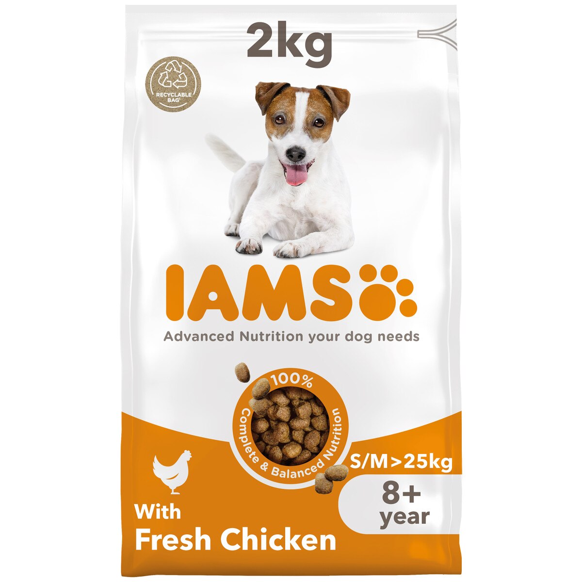 Iams Dog Senior Small Medium Chicken 2kg product image