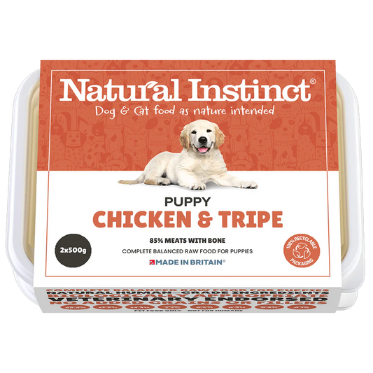 Natural Instinct Puppy Chicken & Tripe 2x500g