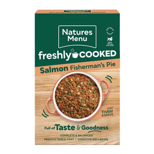 Natures Menu Freshly Cooked Salmon Fisherman's Pie (With Beef) 400g