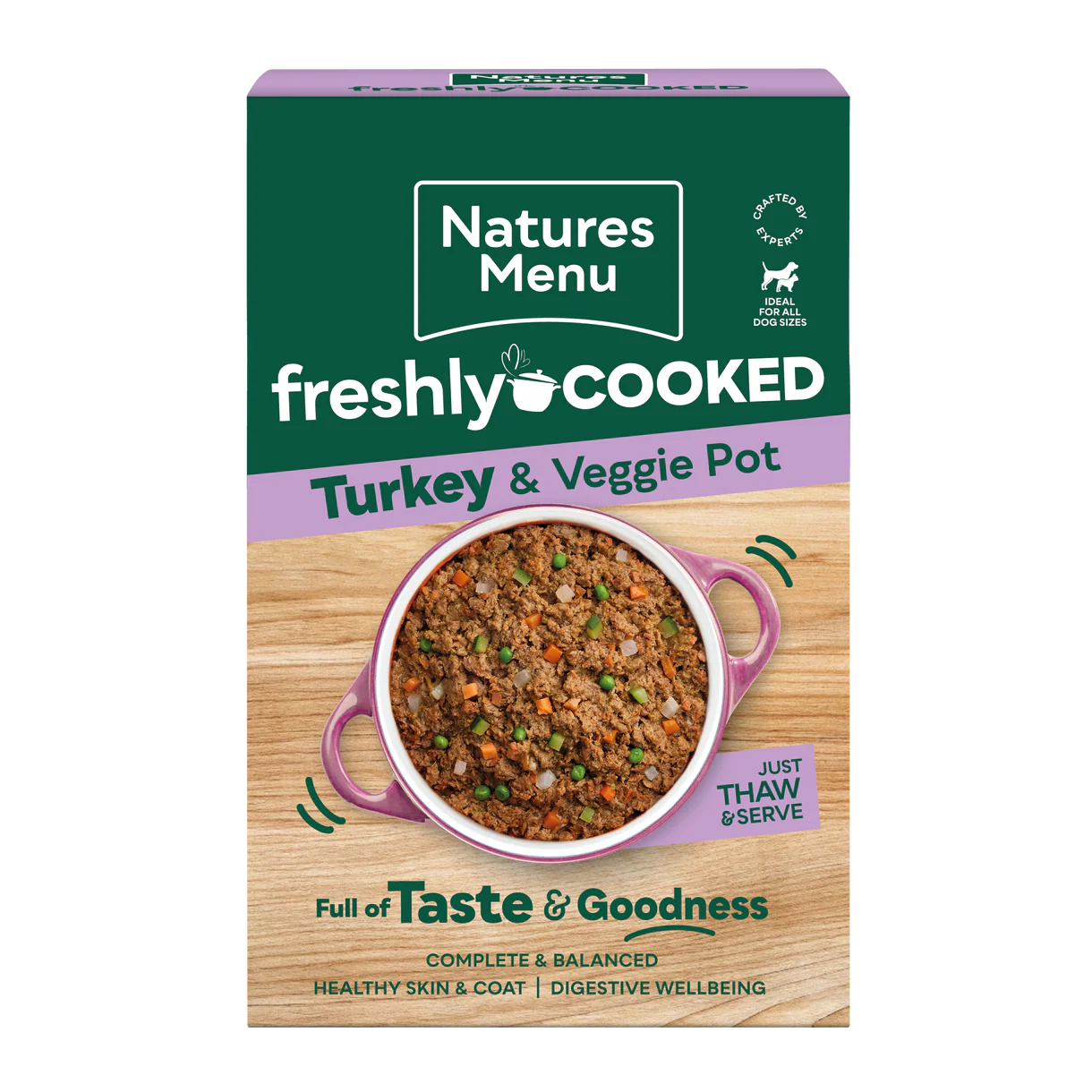 Natures Menu Freshly Cooked Turkey & Veggie Pot 400g