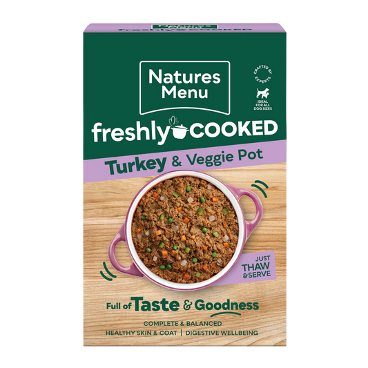 Natures Menu Freshly Cooked Turkey & Veggie Pot 400g