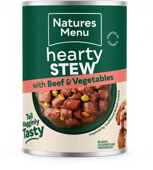 Natures Menu Beef and Vegetable Hearty Stew Can 415g