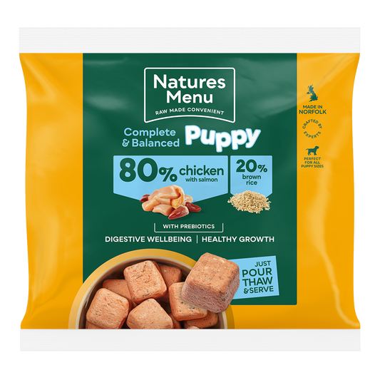 Natures Menu 80% Chicken and Salmon Nuggets for Puppies 1kg
