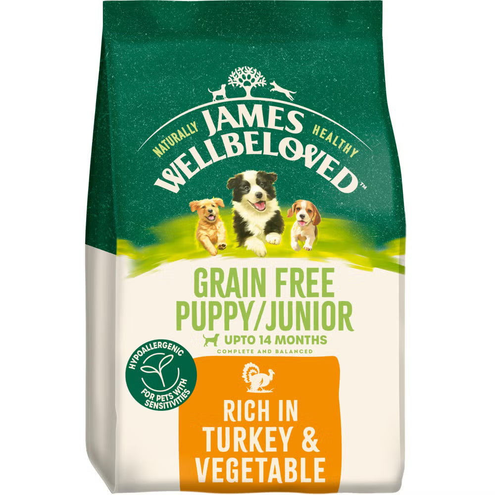 James Wellbeloved Dog Puppy Grain Free Turkey 1.5kg
