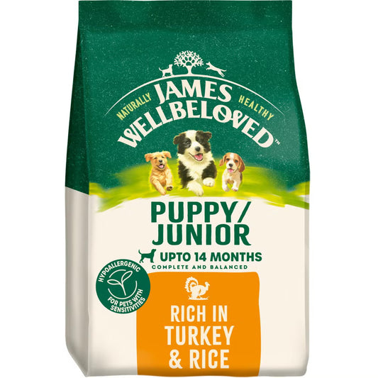James Wellbeloved Dog Puppy Turkey 15Kg