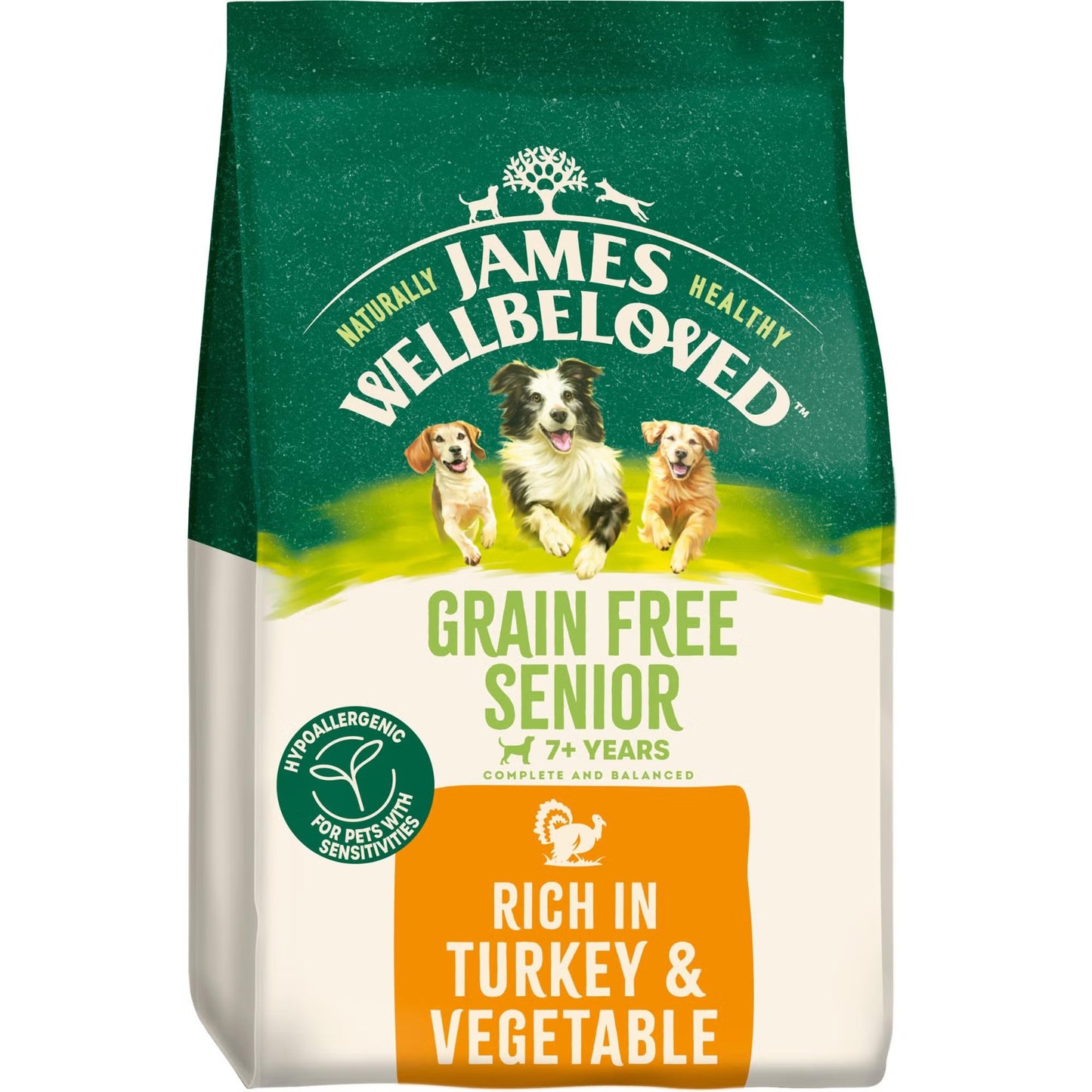 James Wellbeloved Dog Senior Grain Free Turkey 10kg