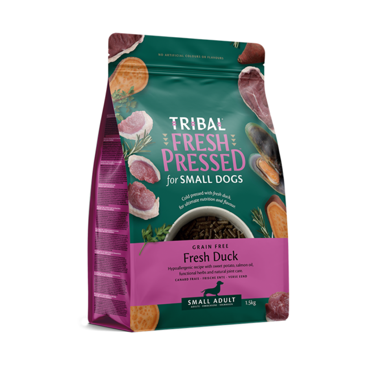 TRIBAL FRESH PRESSED - Adult Small Breed Duck 1.5kg product image